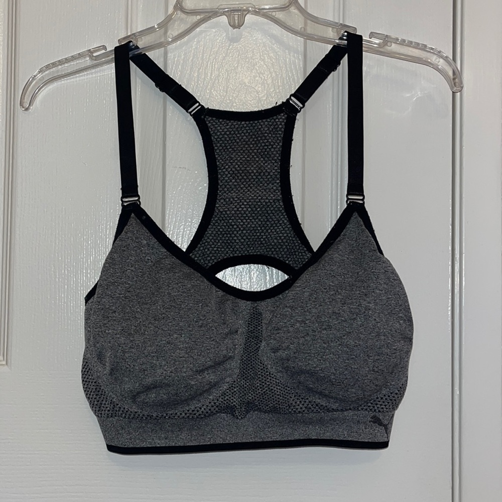 Grey Puma Sports Bra